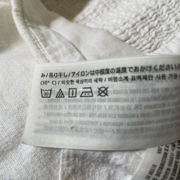 Abercrombie white linen blend crop top - Picture 6 of 7